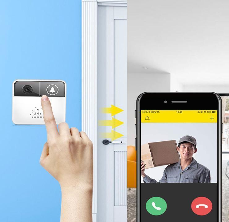 Smart Wireless Video Doorbell with WiFi and HD Monitoring