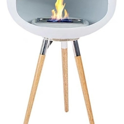 Tall Base Real Flame Fireplace
