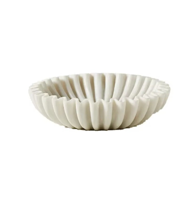 French Luxury Natural Marble Fruit Plate