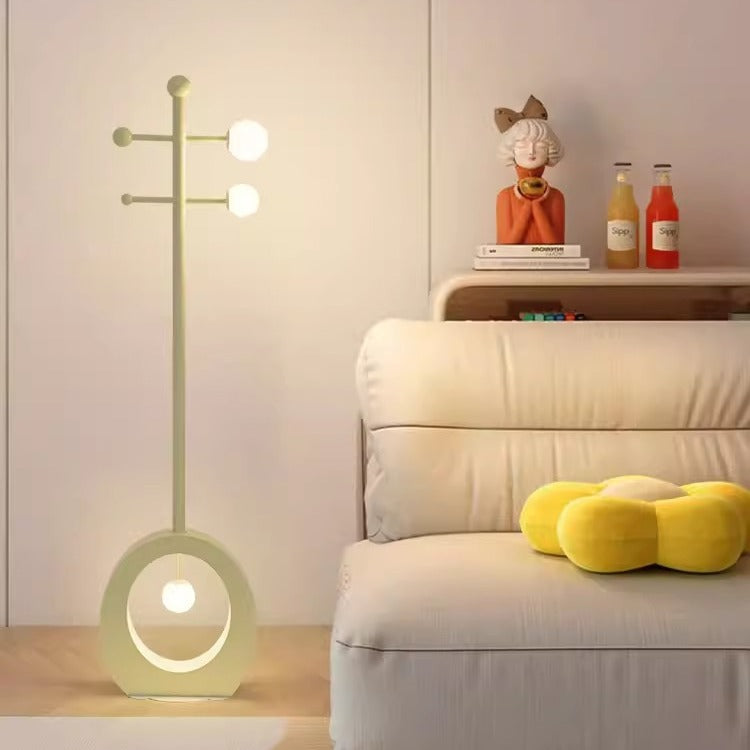 Creative French Cream Floor Lamp for Kids' Room