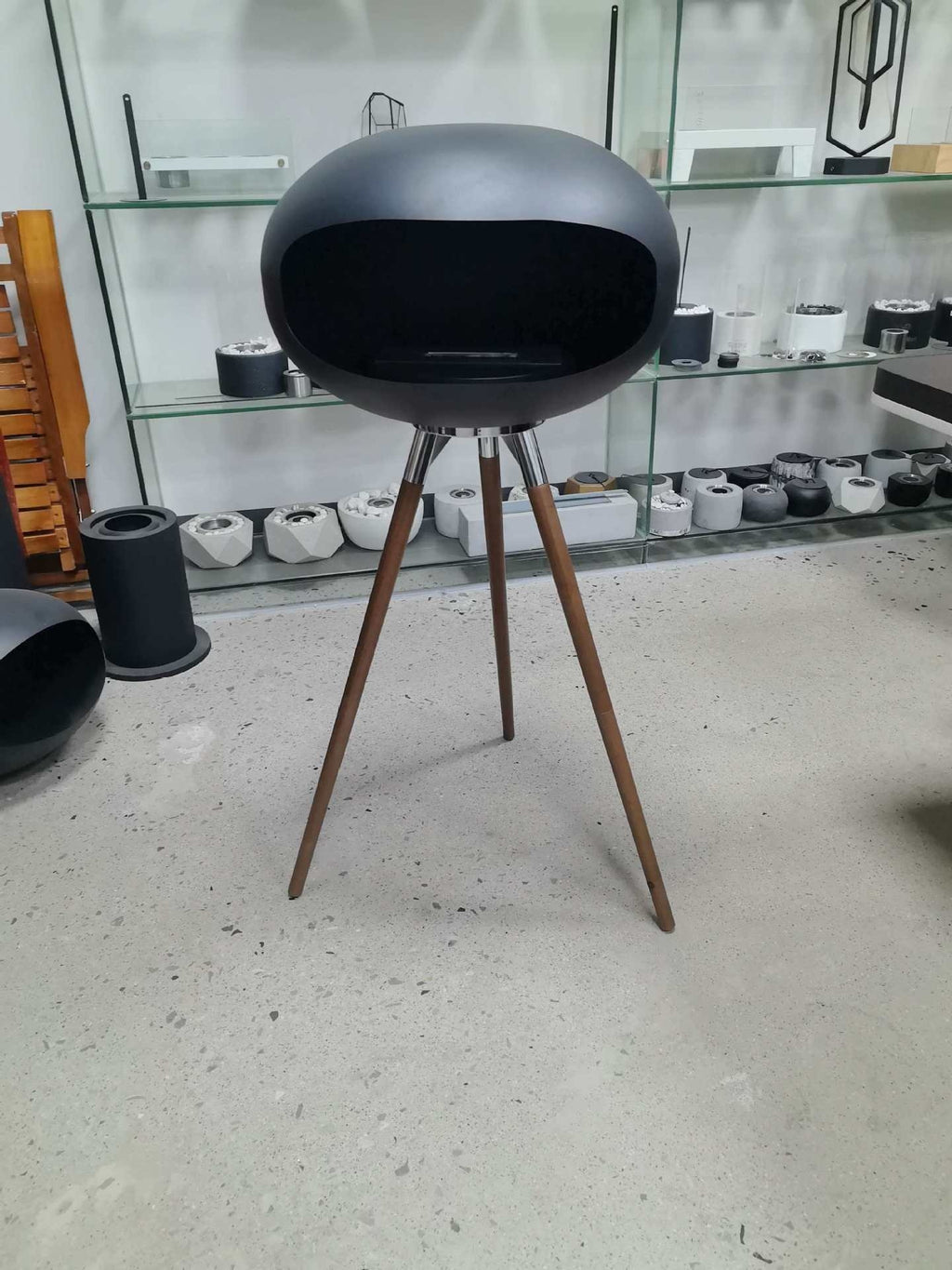 Tall Base Real Flame Fireplace