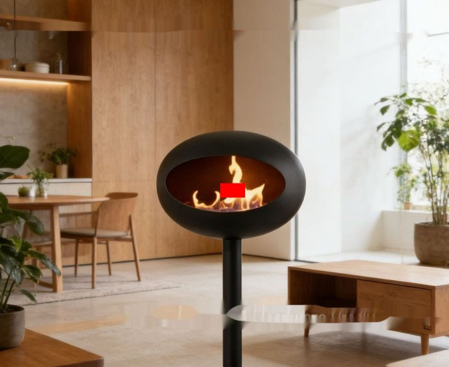 Freestanding Spherical Ethanol Fireplace