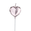 Metallic Diamond Star Candles for Romantic Celebrations