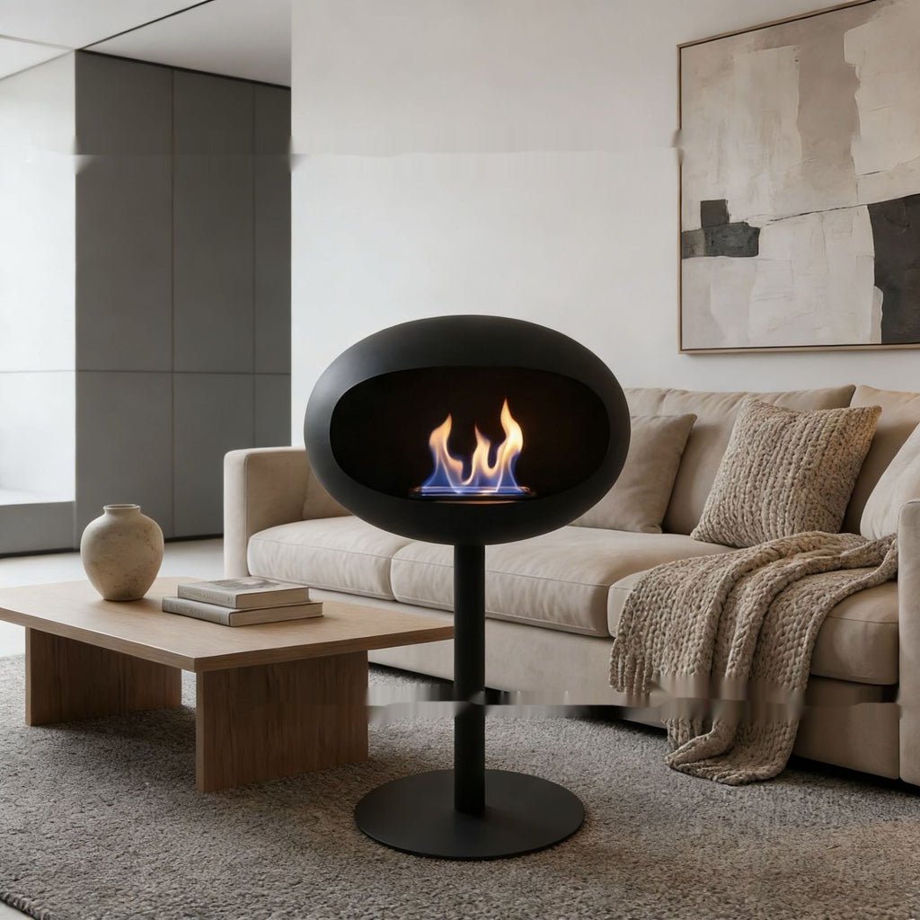 Freestanding Spherical Ethanol Fireplace