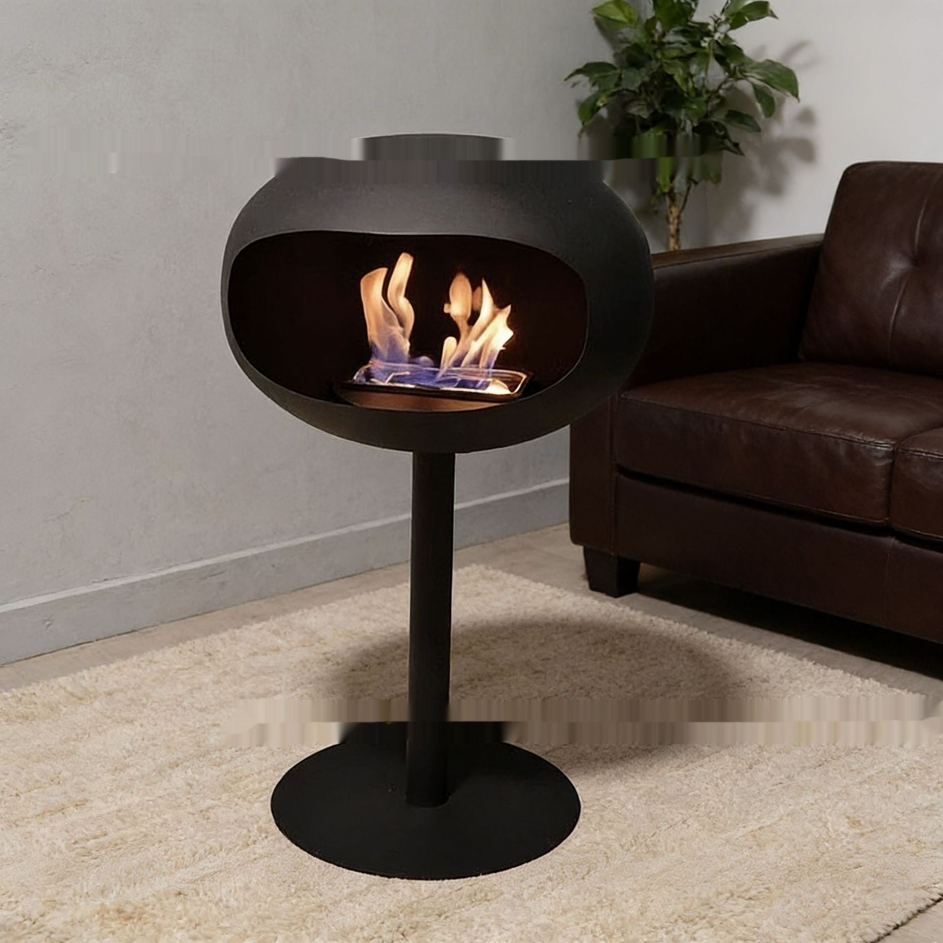 Freestanding Spherical Ethanol Fireplace