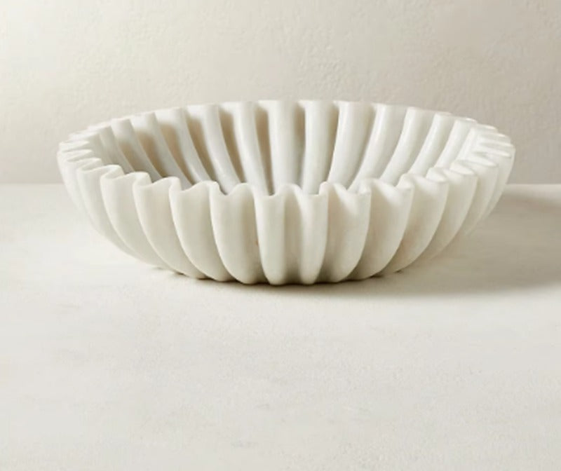 French Luxury Natural Marble Fruit Plate